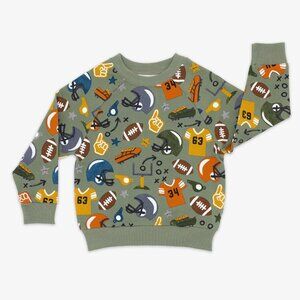 Little Sleepies Play Football Touchdown Time Crewneck Sweatshirt 2T